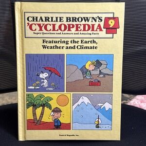 Vintage 1980 Charlie‎ Brown's 'Cyclopedia Volume 9-Earth Weather Climate Vintage